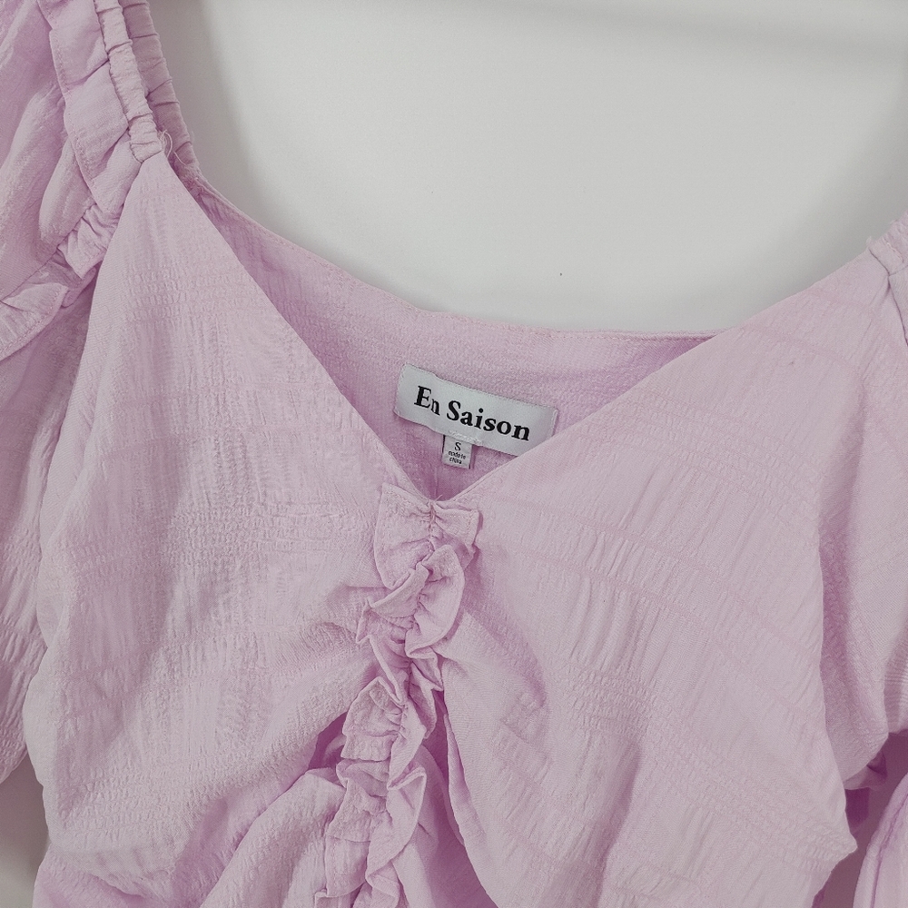 En Saison Ruched Blouse - Picture 2 of 4